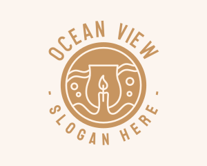 Sea Candle Jar logo design