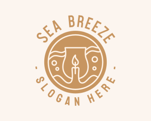 Sea Candle Jar logo design