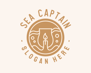 Sea Candle Jar logo design