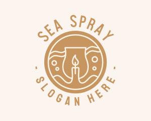 Sea Candle Jar logo design