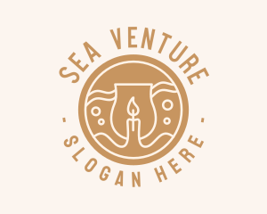 Sea Candle Jar logo design