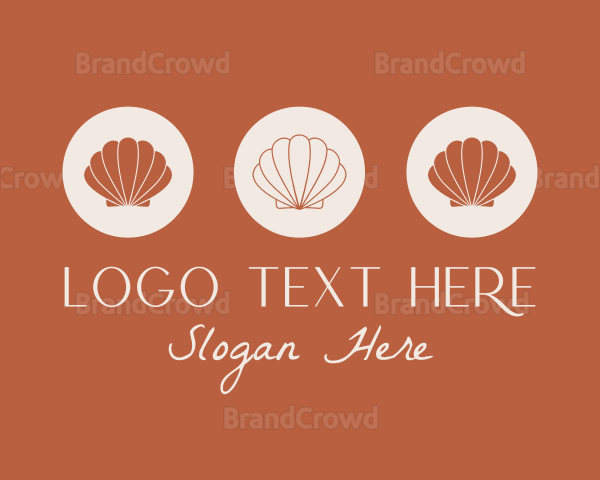 Beauty Cosmetics Seashell Logo