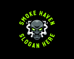 Alien Vapor Smoking logo design