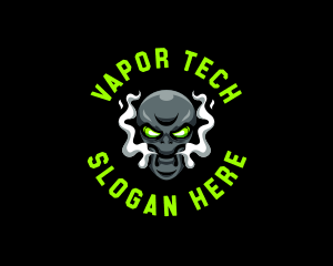 Vapor - Alien Mascot Smoking logo design