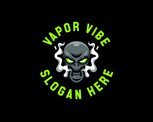 Alien Vapor Smoking logo design