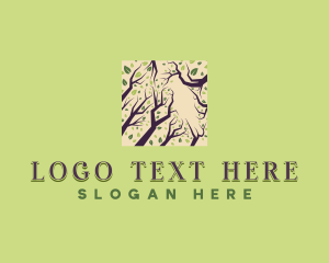 Organic Tree Branch Logo