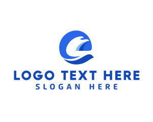 Safari - Eagle Bird Letter E logo design