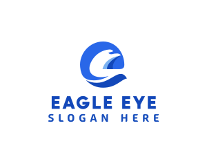 Eagle Bird Letter E logo design