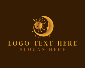 Cosmic - Sun Moon Astrology logo design