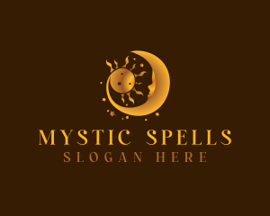 Witchcraft - Sun Moon Astrology logo design