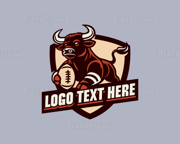 Football Varsity Bull Logo