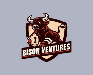 Football Varsity Bull logo design