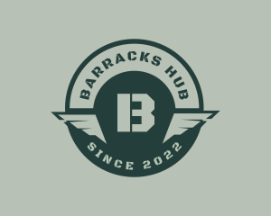 Barracks - Military Army Wings logo design