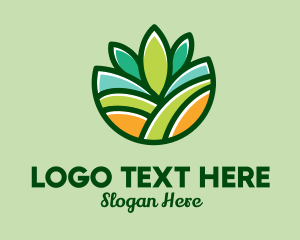 Vegan - Nature Garden Farm logo design