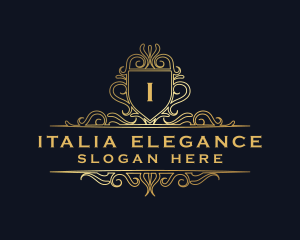 Luxury Elegant Shield logo design