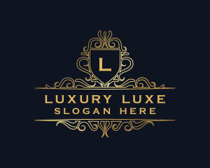 Luxury Elegant Shield logo design