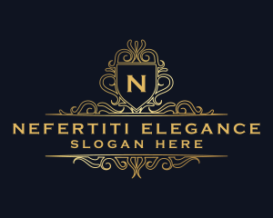 Luxury Elegant Shield logo design