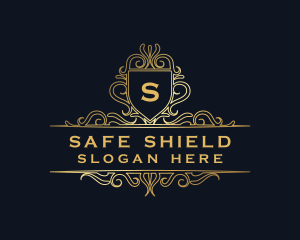 Luxury Elegant Shield logo design