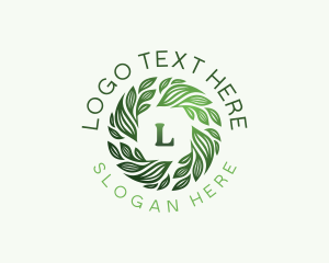 Eco - Nature Leaf Therapy logo design