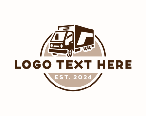 Export - Logistics Delivery Truck logo design