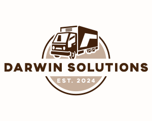 Logistics Delivery Truck  Logo