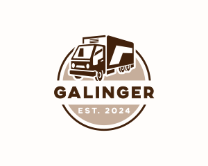 Logistics Delivery Truck  Logo