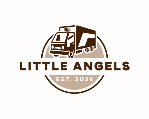 Logistics Delivery Truck  Logo