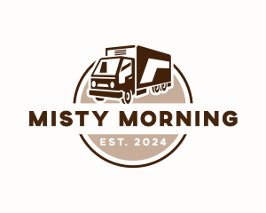 Logistics Delivery Truck  Logo