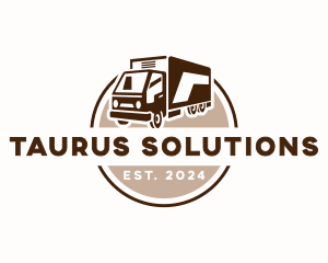 Logistics Delivery Truck  Logo