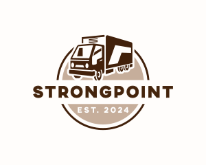 Distribution - Logistics Delivery Truck logo design