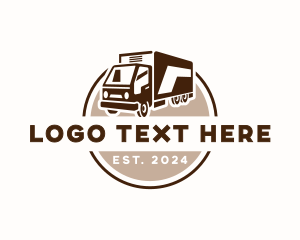 Logistics Delivery Truck  Logo