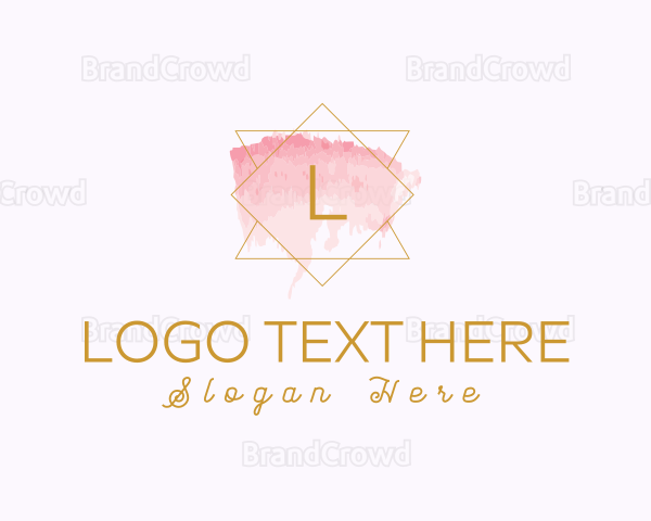 Geometric Watercolor Dermatology Logo