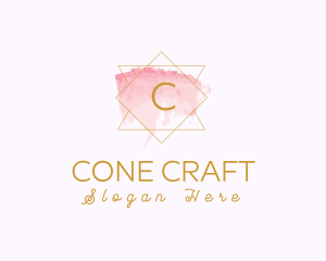 Geometric Watercolor Dermatology logo design