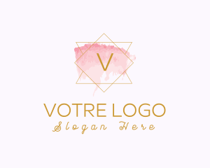 Florist - Geometric Watercolor Dermatology logo design