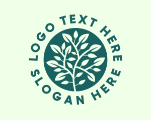 Tree - Herbal Farm Gardening logo design
