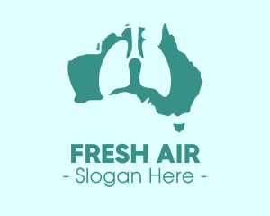 Breath - Australia Medical Lung Organ Health logo design