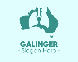 Digestive - Australia Medical Lung Organ Health logo design