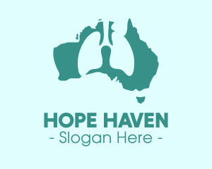 Covid 19 - Australia Medical Lung Organ Health logo design