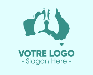 Cancer - Australia Medical Lung Organ Health logo design