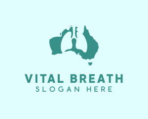Lung - Australia Medical Lung logo design