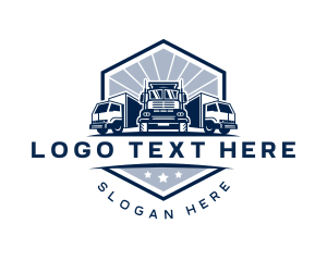 Trailer Truck - Cargo Truck Fleet logo design