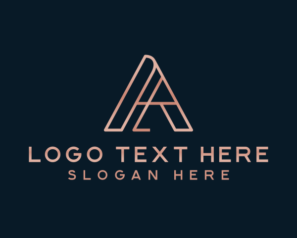 High End - Company Business Letter A logo design