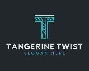 Generic Rope Tech Letter T  logo design