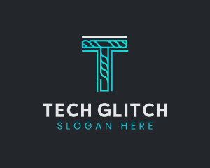 Generic Rope Tech Letter T  logo design