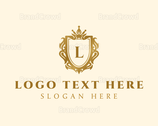 Luxury Shield Royalty Lettermark Logo