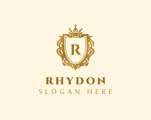 Luxury Shield Royalty Lettermark logo design