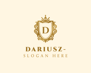 Luxury Shield Royalty Lettermark logo design