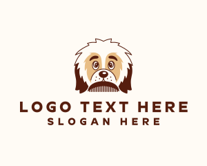 Siberian Husky - Dog Grooming Vet logo design