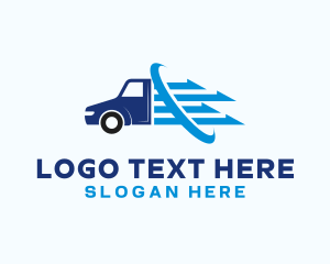 Haulage - Transport Truck Vehicle logo design