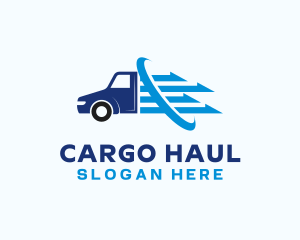 Transport Truck Vehicle logo design